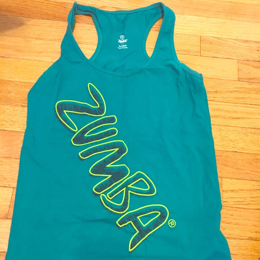 Zumba Tank-Teal-XL